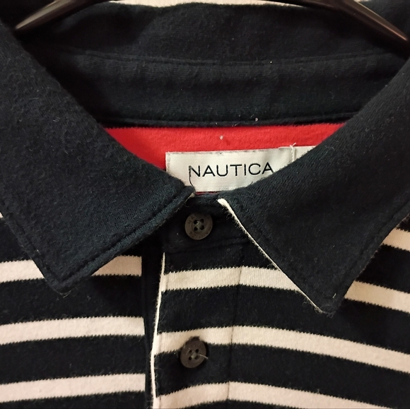 Blue And White Striped Nautica Long Sleeve - Picture 5 of 5